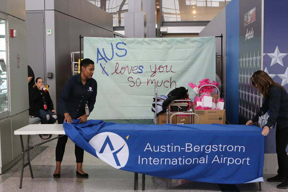 AUS, Concessionaires Host Valentine’s Day for Travelers