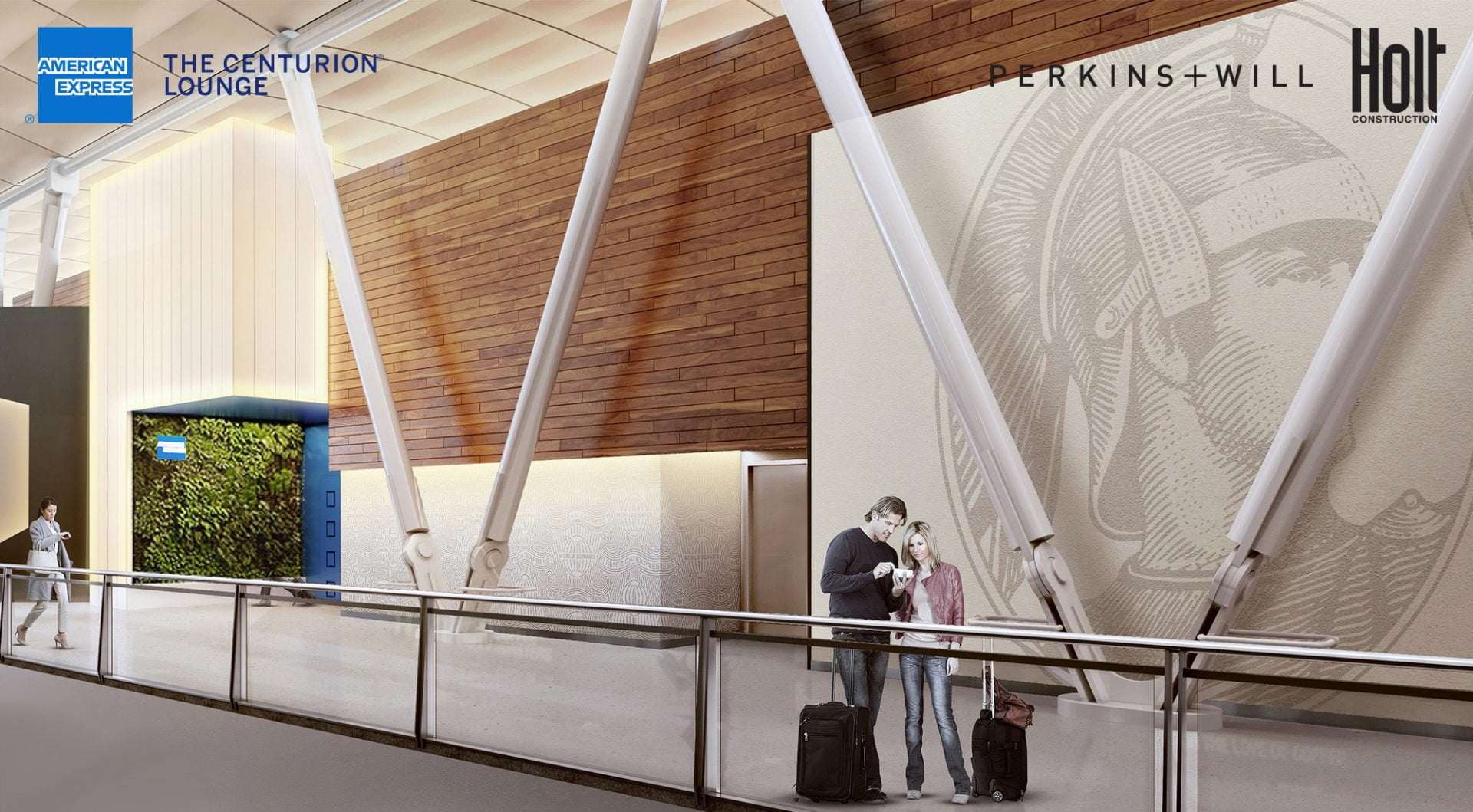 American Express Building World's Largest Centurion Lounge at JFK T4 -  Airport X