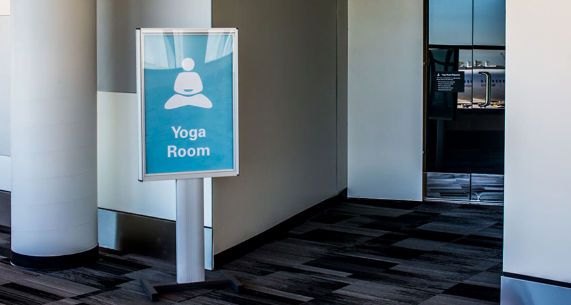 SFO Reopens Yoga Rooms