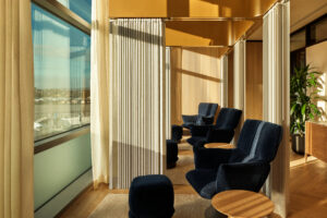 Image 3 of 3. Chase Sapphire Lounge by The Club at San Diego International Airport.