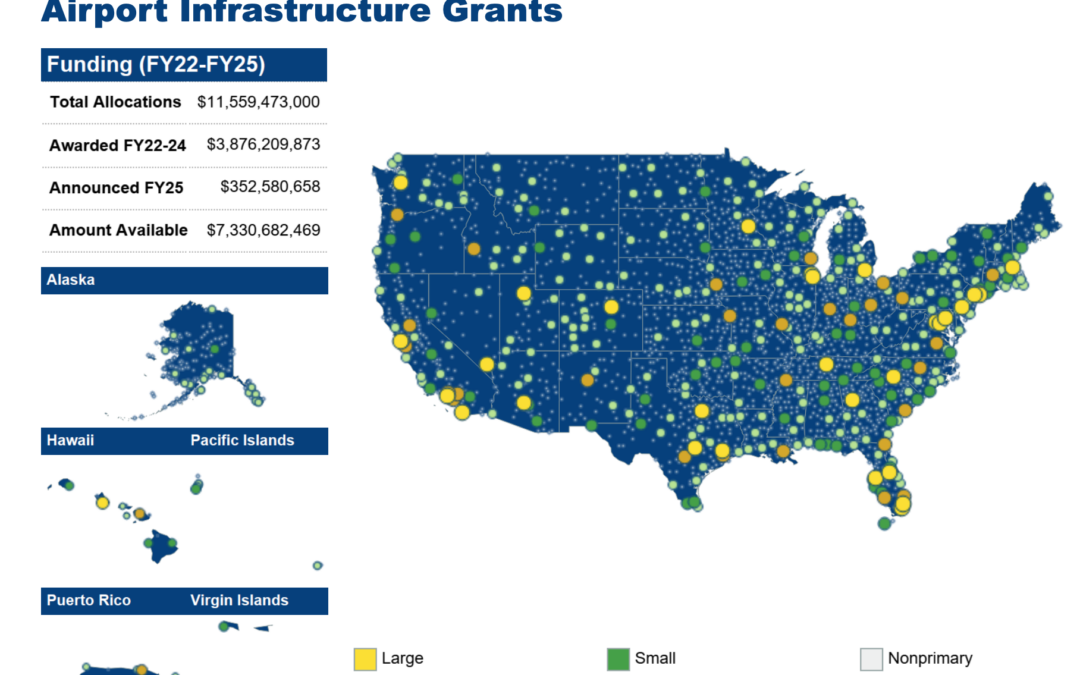 FAA Announces $332 Million In Airport Infrastructure Grants